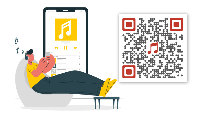Audio QR Code: Easily Share Music and Podcasts via Print Media