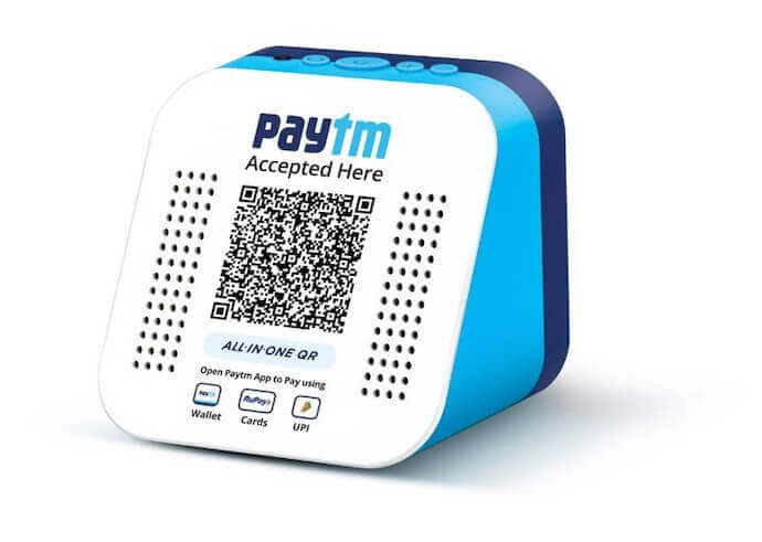 Paytm for QR Code payment