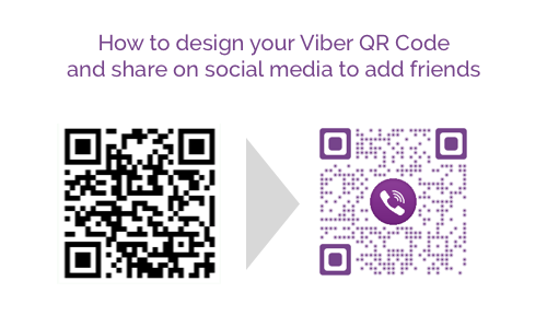 How to design Viber QR Code to add friends