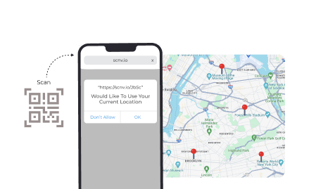 Track scans by exact GPS location - creative