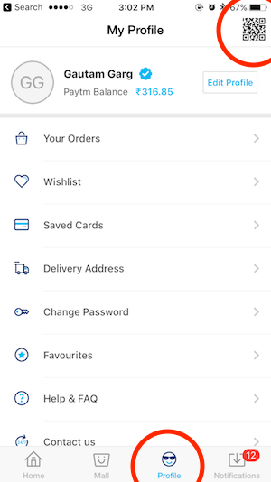 paytm qr code payments