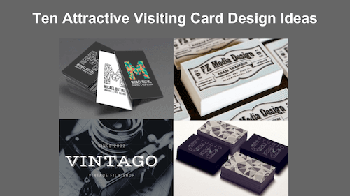 visiting card design: creative business card ideas